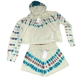 Dreamsickle tie-dye hoodie and shorts set new